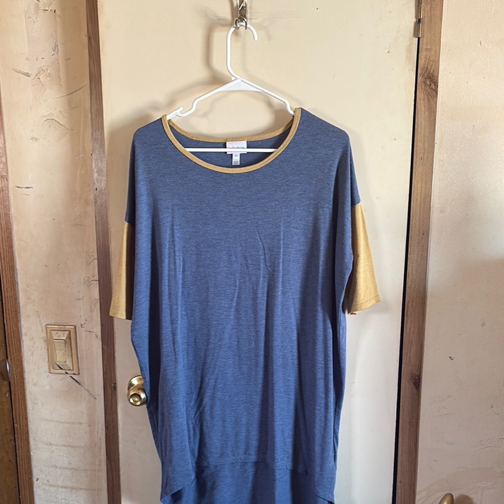 Blue and Gold Women's Top